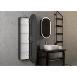 Зеркальный шкаф Континент Elmage LED черный Зеркальный шкаф Континент Elmage LED черный